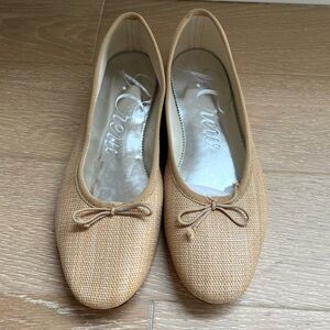 Jcrew rattan ballet flats